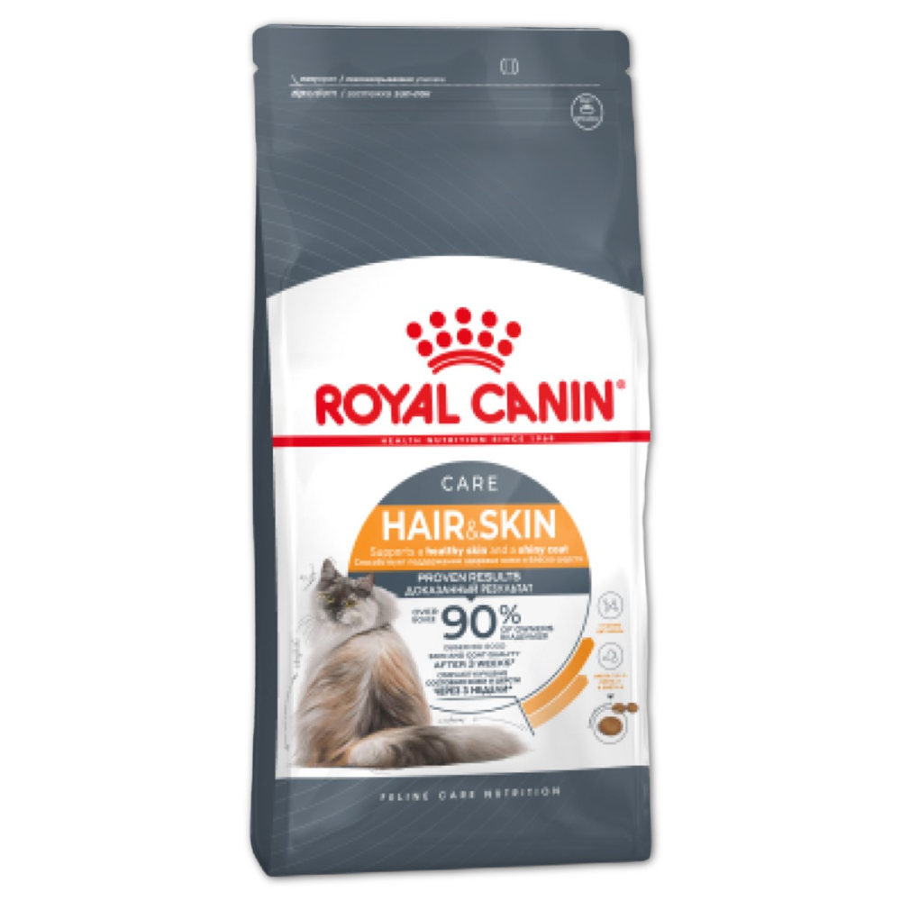 Royal Canin корм сухой для взрослых кошек здоровье кожи и шерсти