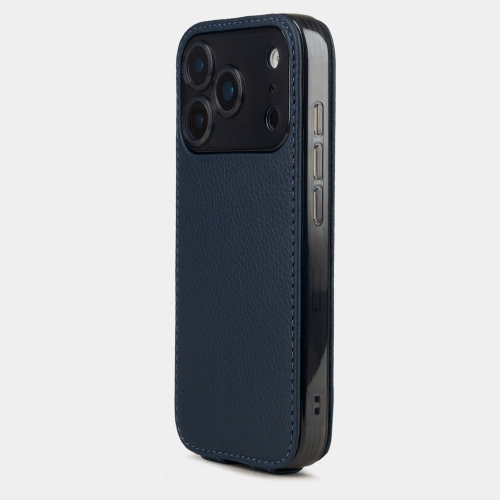 Чехол для iPhone 17 Pro - кожа теленка, синий