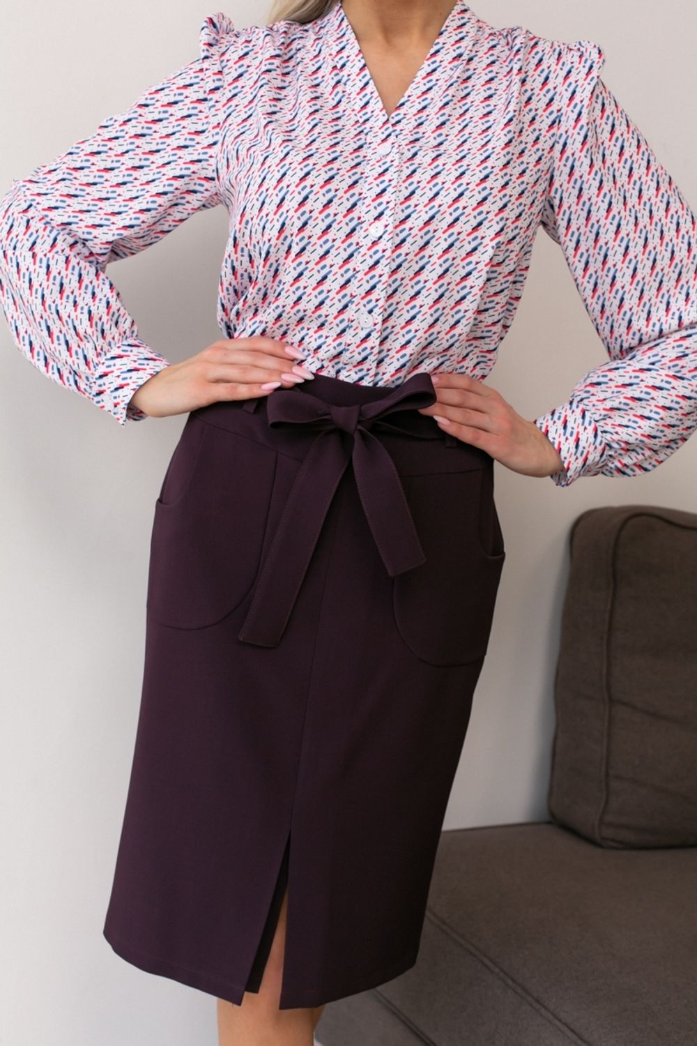 Юбка Карандаш с карманами №9 Valentina