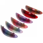 Заколка автомат «Lady Collection - Сияние», овал, 6 цветов, 9*2,5см (Кокетка)