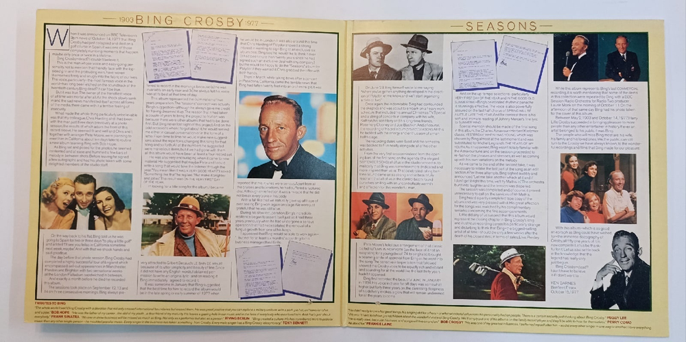 Bing Crosby Seasons (Canada 1977)