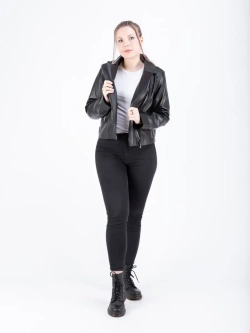 Косуха кожаная куртка женская Турция