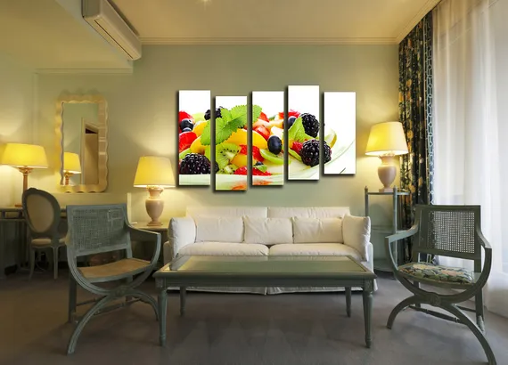 Модульная картина "Фруктовое ассорти"