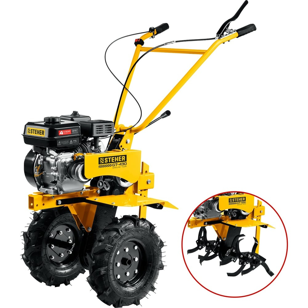 STEHER 7 л.с., мотоблок с понижающей передачей (GT-430)