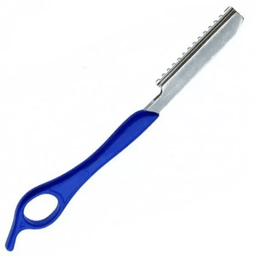 Kiepe Бритва парикмахерская пласт.ручка + комп.лезвий "Две жизни"