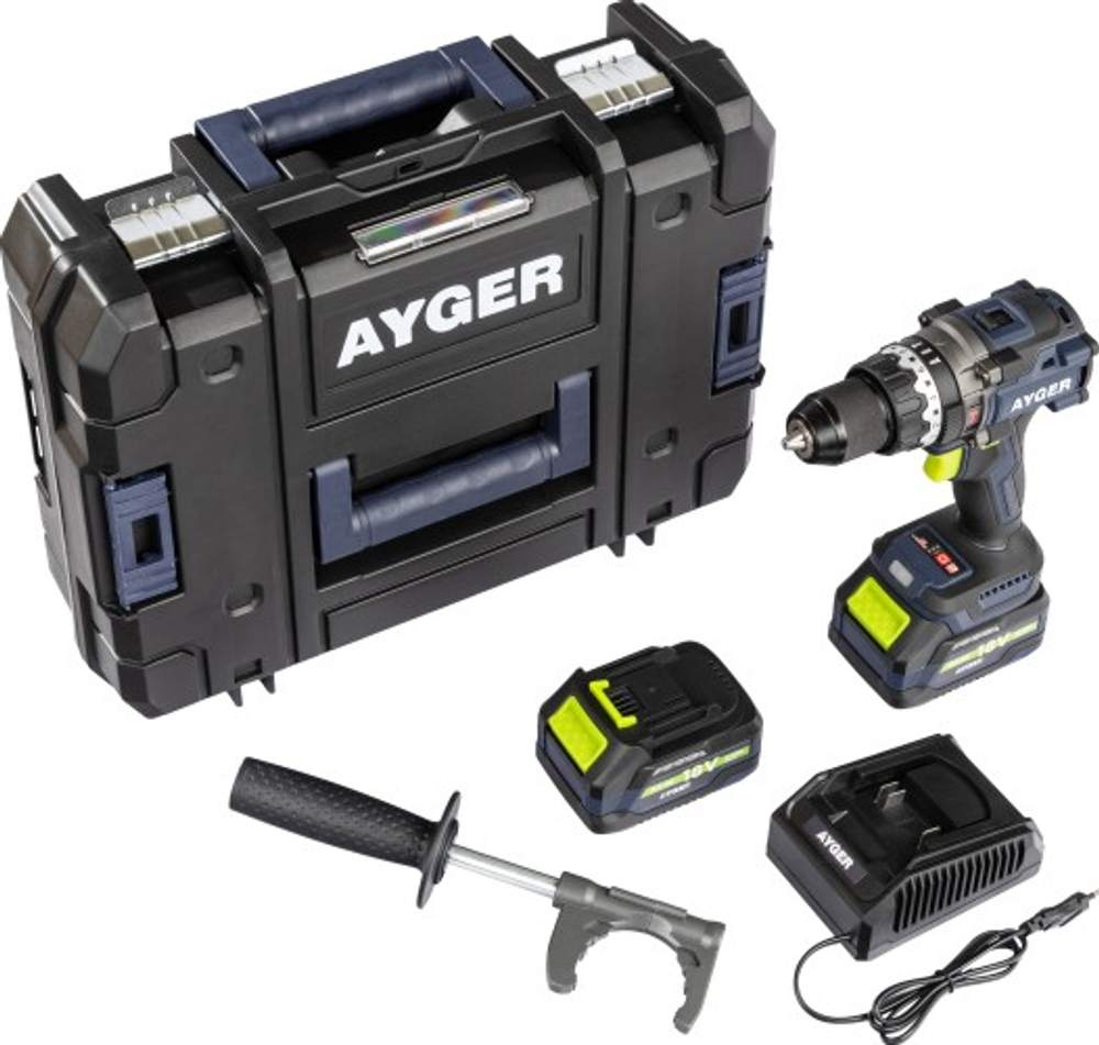 Дрель-шуруповерт аккумуляторная AYGER  AP20BL4-160
