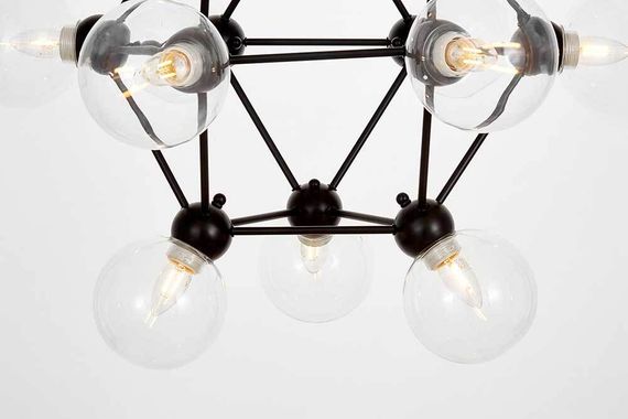 Подвесная люстра Lumina Deco Zodiak LDP 160N-12 BK+PR