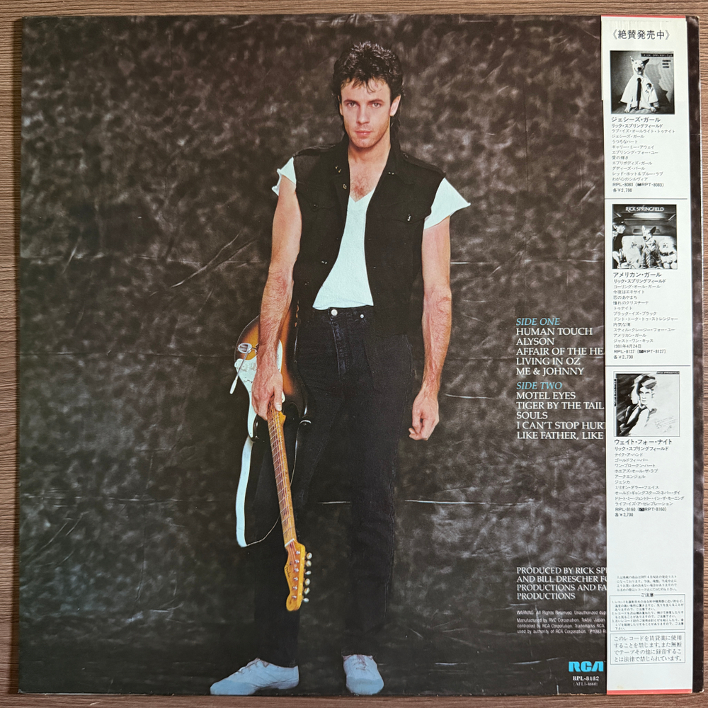 Виниловая пластинка Rick Springfield ‎– Living In Oz LP