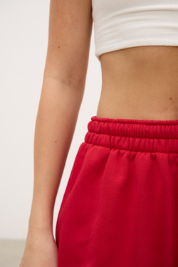 Брюки-трансформеры, красные