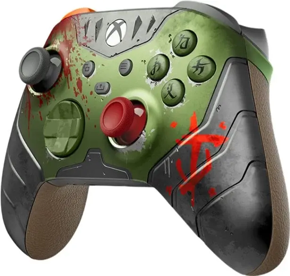 Беспроводной геймпад Xbox Wireless Controller DOOM The Dark Ages Limited Edition (Зеленый)