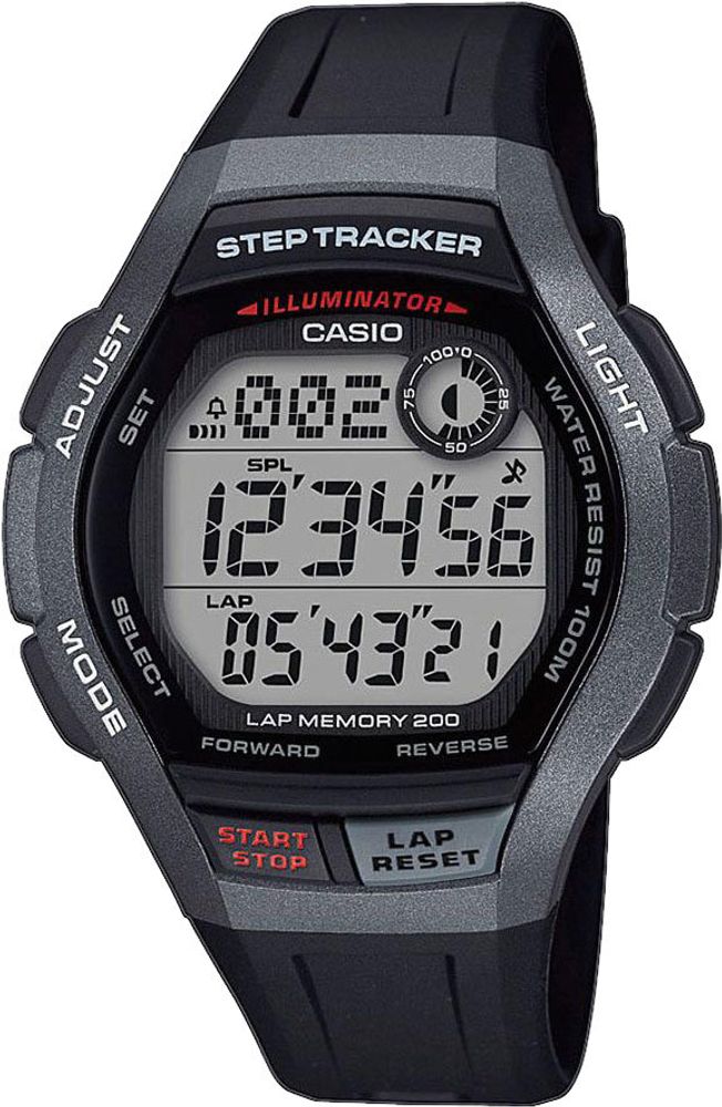 Японские спортивные наручные часы Casio Collection WS-2000H-1AVEF