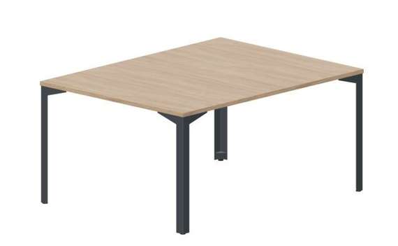 Составной стол на 2 рабочих места 118х156,6х75см, без отверстий