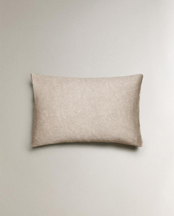 ZARA HOME САТИНОВАЯ НАВОЛОЧКА С УЗОРОМ, СЕРЫЙ