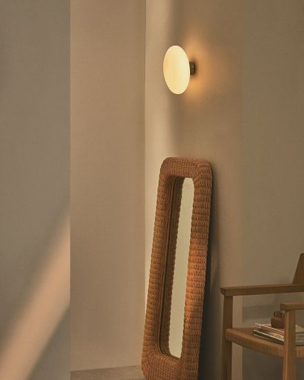 Bamila Бра из дымчатого стекла и никелированного металла Ø25 см