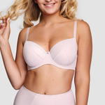 Бюстгальтер с чашкой на тонком поролоне (Размер: 80B) (Цвет: пудровый)