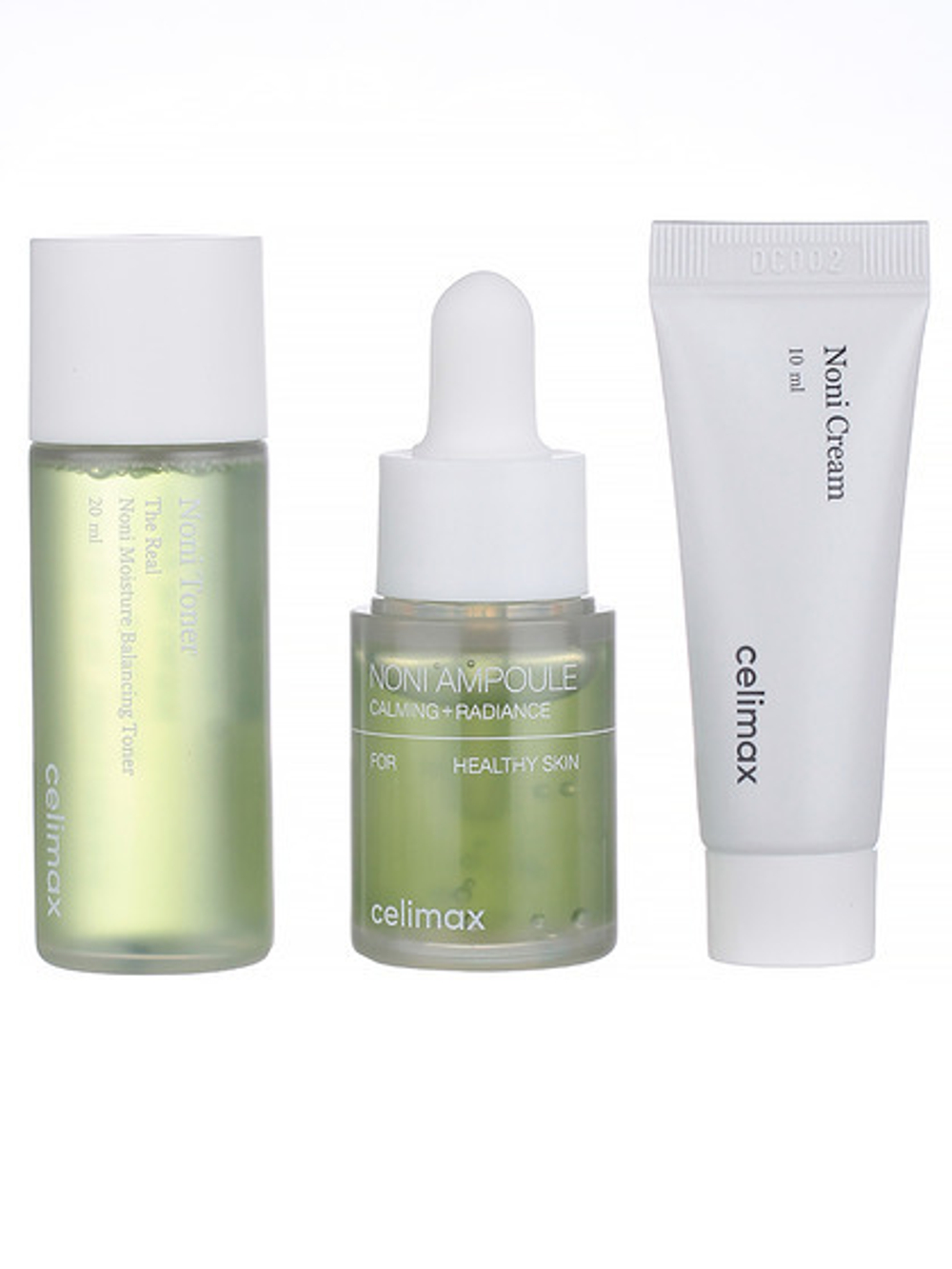 Celimax средства для лица уходовые с экстрактом нони / The Real Noni Starter Kit, набор 20мл/10мл/10мл