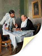 "В трактире", Маковский В. Е., картина для интерьера (репродукция)