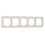 Рамка на 5 постов Snabb Basic (слоновая кость) W0052003