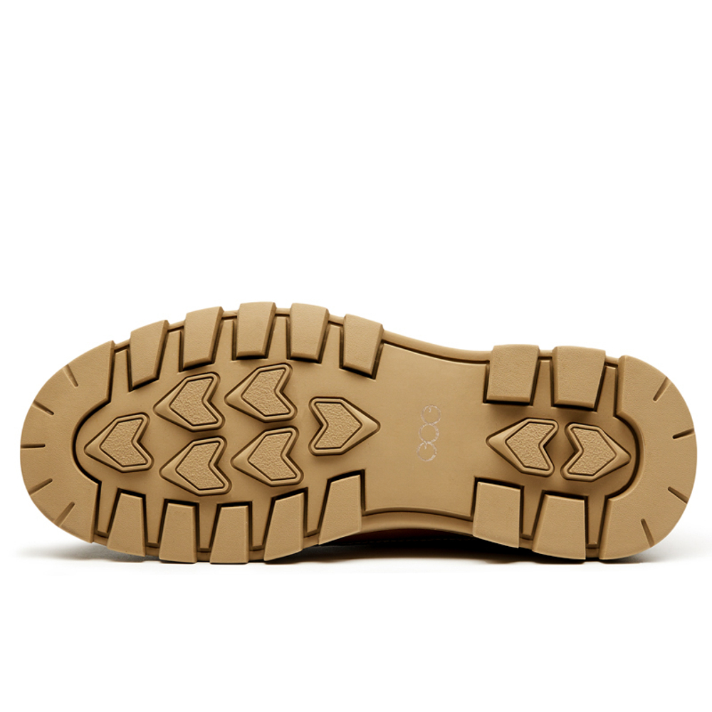 GOG Top Grain Cow Leather Fashion Vintage Work Boots Men"s Brown