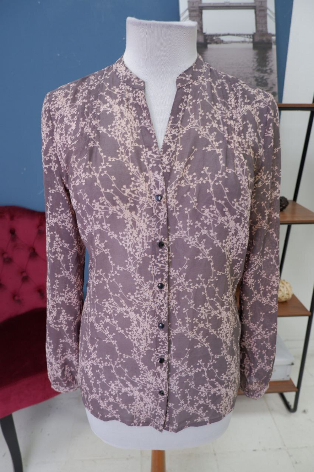 Блузка O'stin с принтом 42 размер