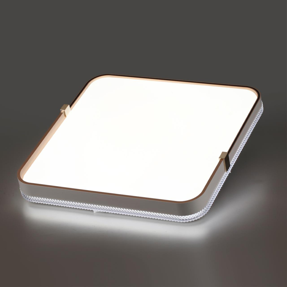 7680/EL PALE SN 190 Светильник пластик/золотой LED 70Вт 3000-6000К 490х485 IP43 пульт ДУ OLIDI WHITE