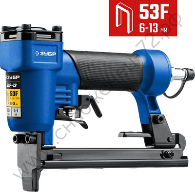 ЗУБР 53F-22, скобы тип 53F (10 - 22 мм), пневматический степлер (скобозабиватель), Профессионал (31935)