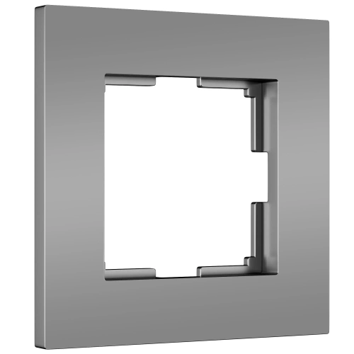 Рамка на 1 пост Slab (серебро матовый) W0012965