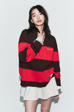 Футболка-поло с нашивками и полосками - ZARA