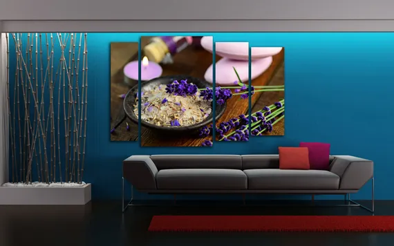 Модульная картина "Лаванда"