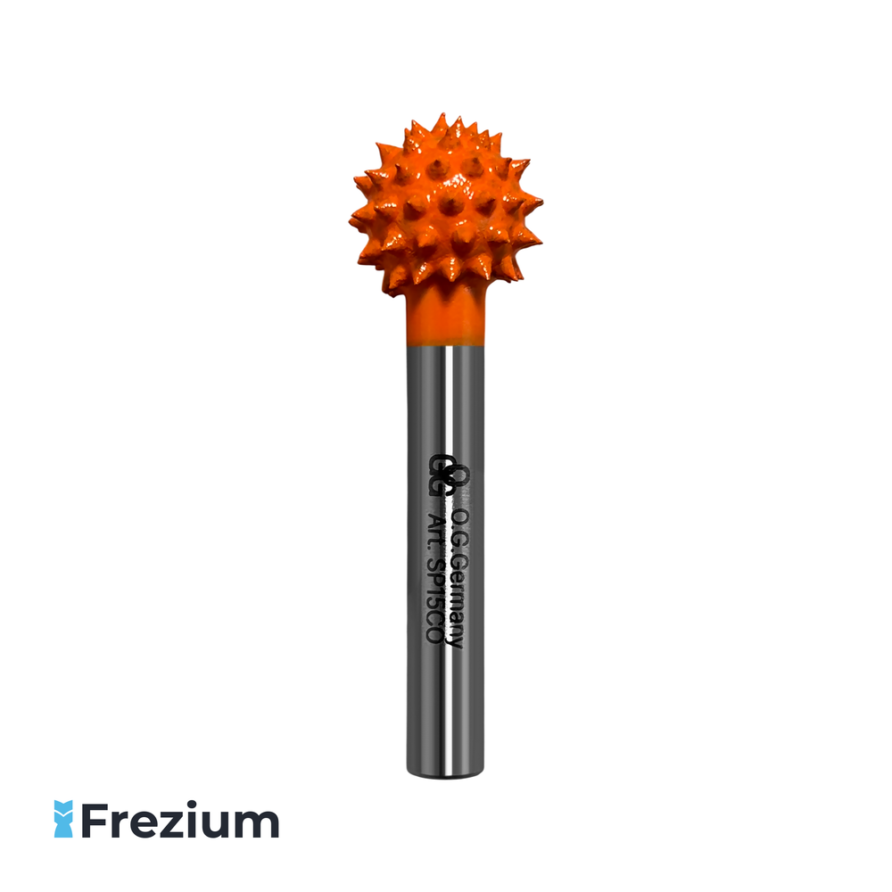 Борфреза твердосплавная по дереву сфера (шар) "O.G.Germany" 15.5x6x15.5x50.2 Грубая Зернистость; SP15CO