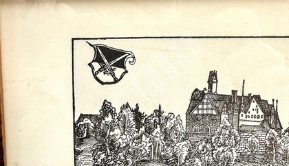 Н\х (по гравюре Лукаса Кранаха Старшего). Охота. Литография. Первая половина ХХ века.