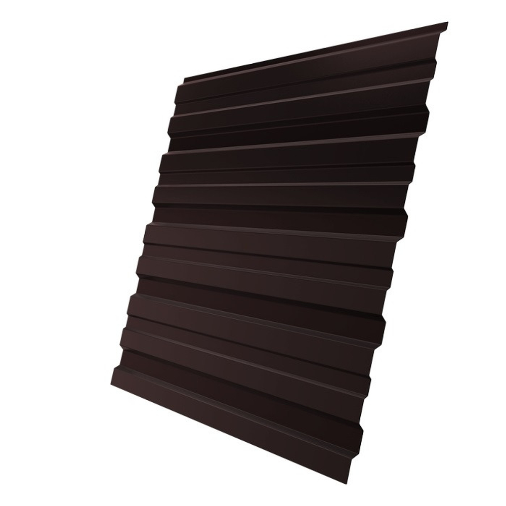 Профнастил С10 Grand Line Optima Pe 0,4 мм RAL 8017 шоколадно-коричневый