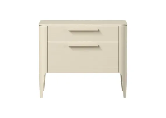 Тумба прикроватная Type oak 2 ящика ширина 60 см (молочный)