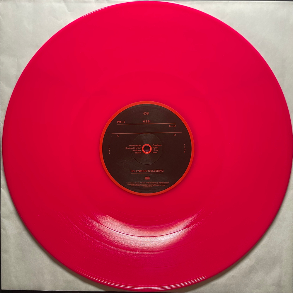 Post Malone ‎– Hollywood's Bleeding 2LP (Европа 2020г.) Pink