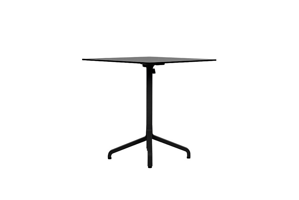Стол складной квадратный NARDI Frasca Mini 70*70, антрацит (база + столешница)