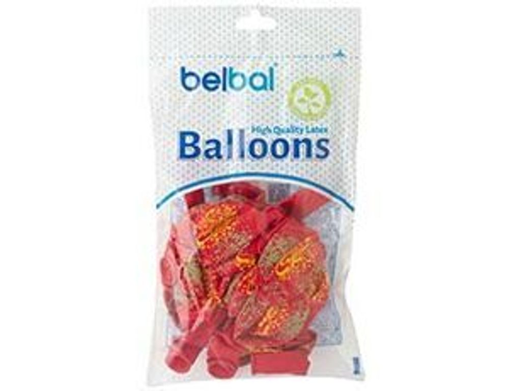 Шар (14"/36 см) Шелкография пастель, День Победы Салют 2х цветный 25 шт.