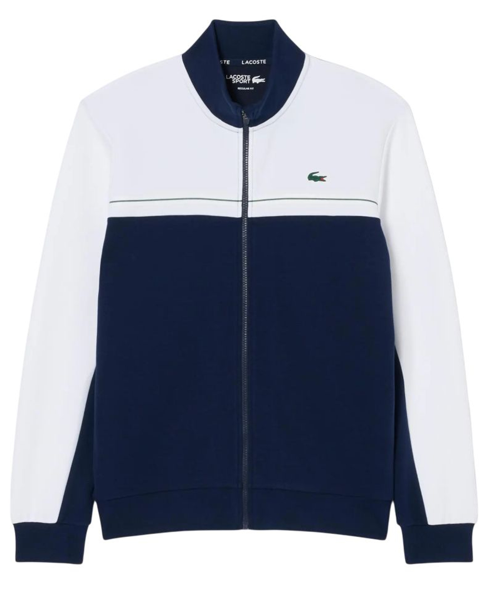 Куртка теннисная Lacoste Sport Zipped Colour-Block - navy blue/white