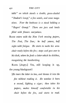 The city. A modern play of American life in three acts | Clyde Fitch