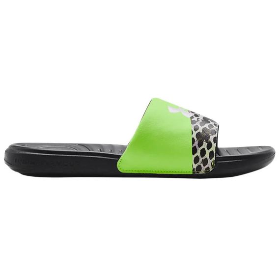 Under Armour Ansa Graphic Slide 'Black Quirky Lime'