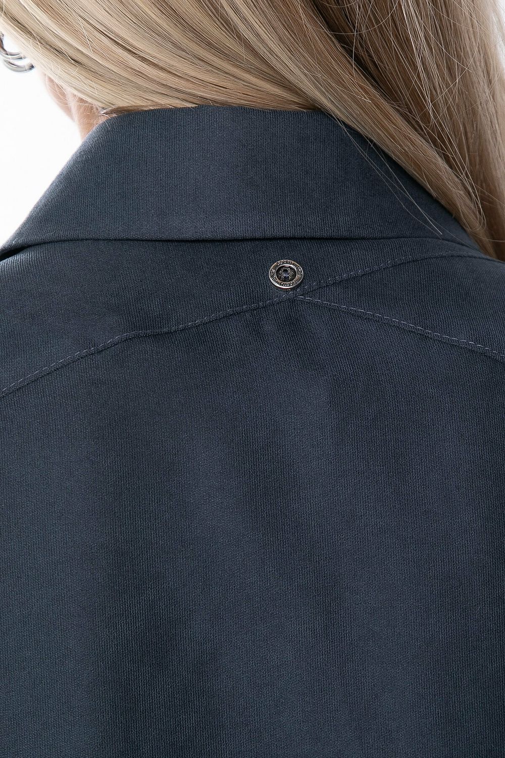 Рубашка из микровельвета (темно-серая) Б8276 LT Collection (Акция)