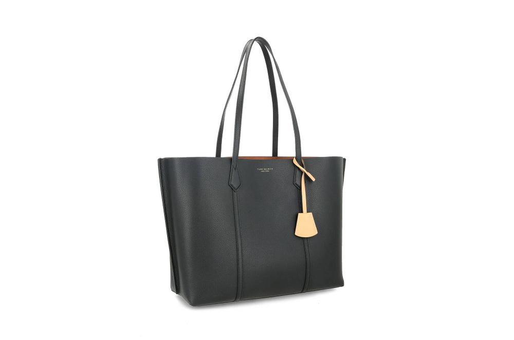 кожаная сумка-шопер perry TORY BURCH - черный(81932)