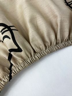 Простынь на резинке "КОТИКИ (беж)" 90х200 см  Сказка сатин