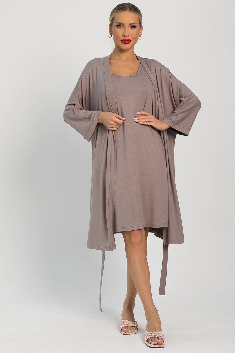 Платье-майка для дома Шелк вискозы (латте) П14492-52М LT Collection