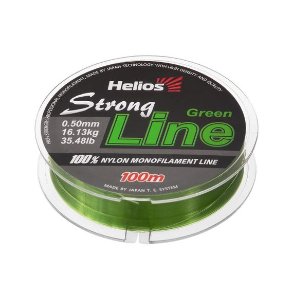 Леска Helios Strong Line Nylon Dark Green 0,50mm/100 (HS-SLG-50/100)