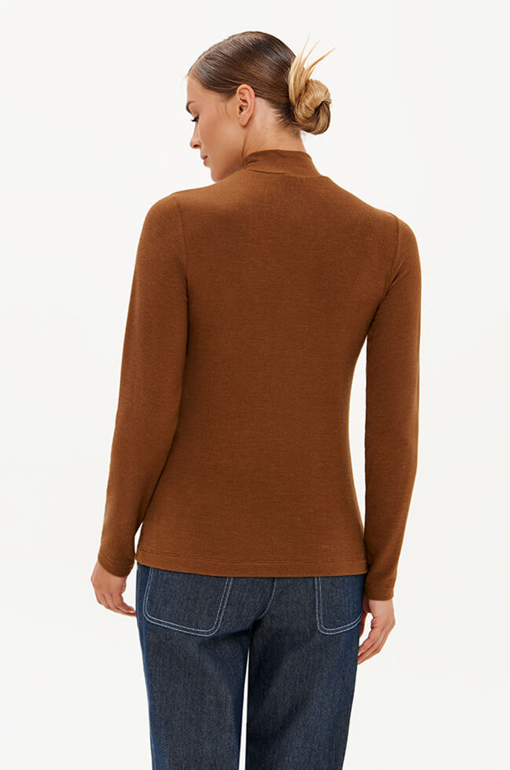 23341 Водолазка женская (коричневый)