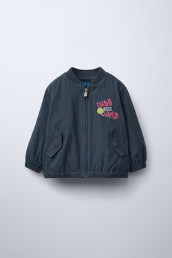 ZARA КУРТКА-БОМБЕР, АНТРАЦИТОВО-СЕРЫЙ