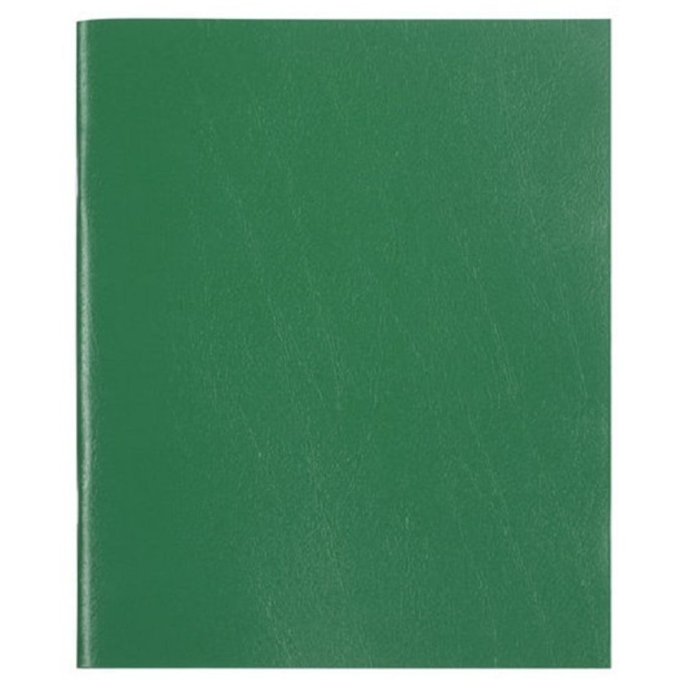 Тетрадь 96л, А5, бумвинил, клетка, Staff, зеленая