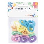 Резинки для волос НАБОР 35 шт., мягкие, маленькие, разные цвета, MONTE VITA, 457055
