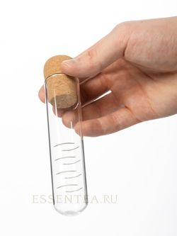 Колба из стекла для заваривания чая с прорезями