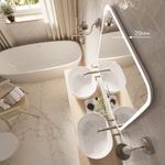 Зеркало MIXLINE "Стив-6" 800*680 (ШВ) сенсорный выключатель, часы, термометр, Bluetooth +подогрев